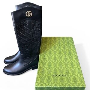 Embossed Gucci Boots
